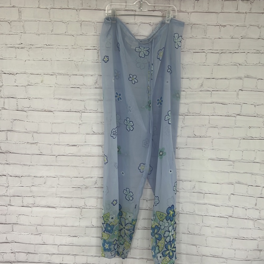 Sarah Spencer intimates sheer floral PJ bottoms size large